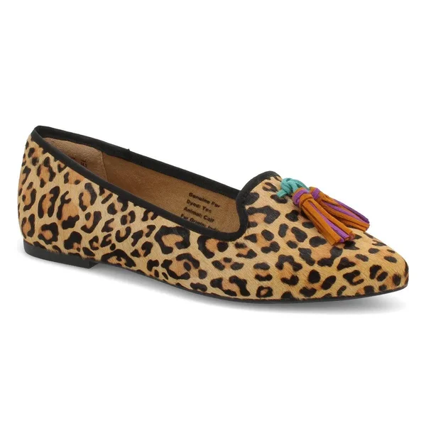 Hush Puppies Sadie Tassel Slip-On 8.5 Women's Leopard