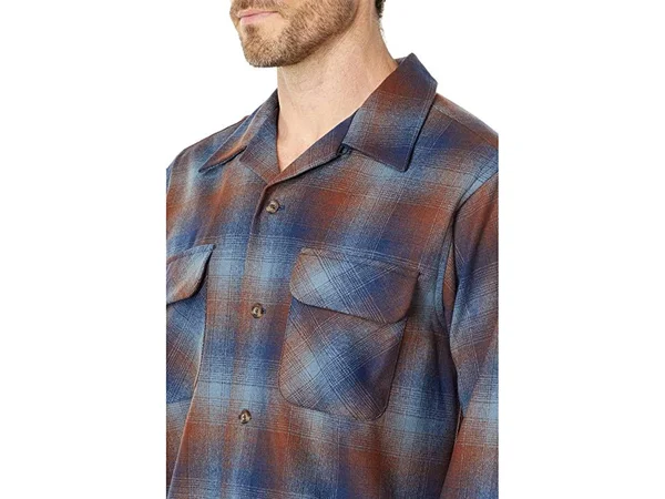 Pendleton Board Shirt - Men's Blue/Brown Ombre - S