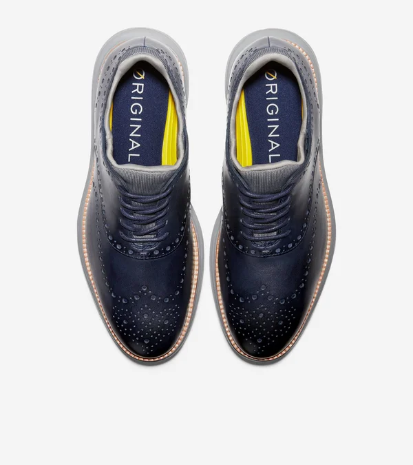 Cole Haan Men's OriginalGrand Ultra Wing Oxford - Marine Blue Leather/Sleet