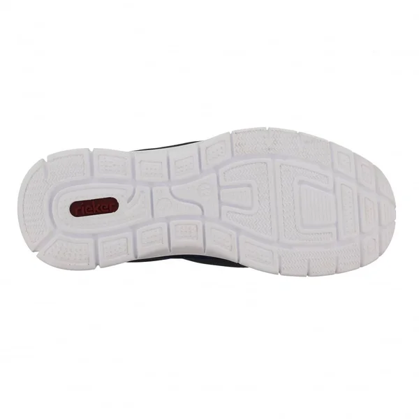 Rieker B4870-14 Mens Slip on Trainers Navy/White 42 EU