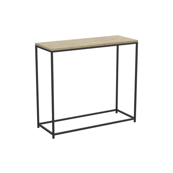 Safdie & Co. Console Table-Dark Taupe/Black Metal