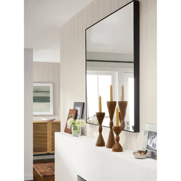 Room & Board - Modern Infinity Mirror 2D 24W 36H in Taupe Grey