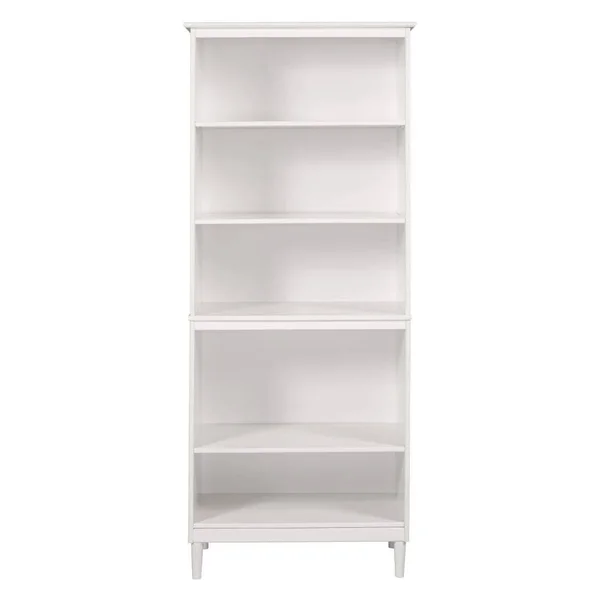 Walker Edison Spencer 70x22 Tall 4 Shelf Wood Bookcase - Caramel