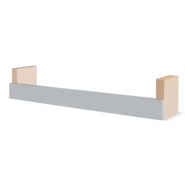 Nico & Yeye Minimo Modern Floating Shelf - Maple (Color: Black - Size: Large)
