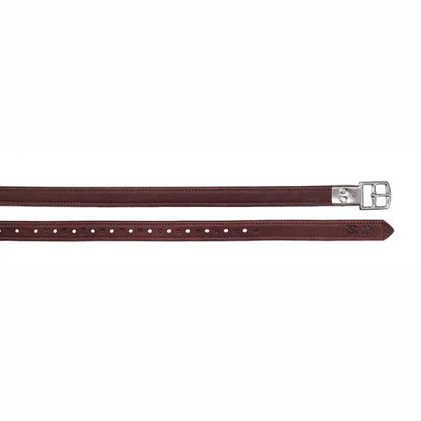 Bates Luxe Stirrup Leathers Brown, 58