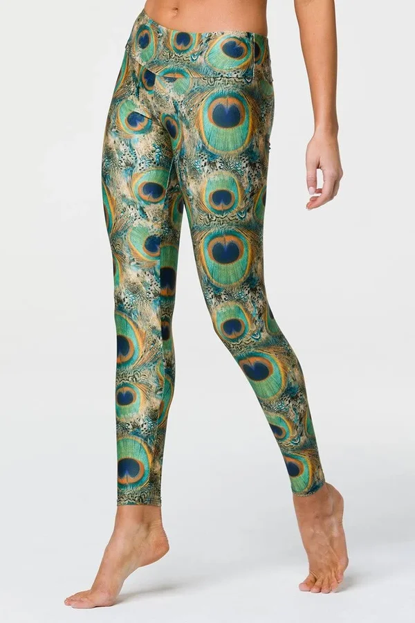 Onzie Women's Long Legging - Peacock Green, Medium/Large