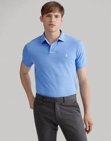 Polo Ralph Lauren Men's Embroidered Logo Polo Shirt, Size: XS, Blue