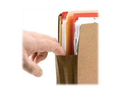 Smead 73228 Easy Grip Letter Size Secure File Pocket - 25/Box