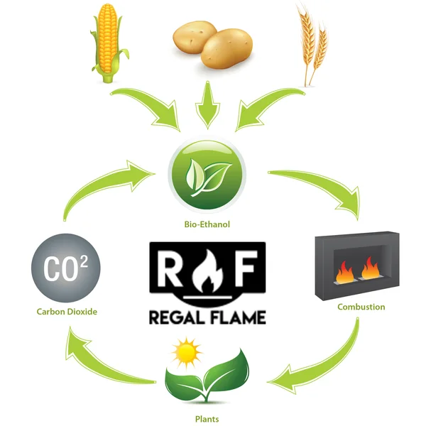 Regal Flame Signature Ventless Bio Ethanol Fireplace Fuel - 9 Quarts