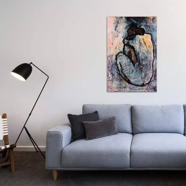 iCanvas 315-1pc3-40x26 Blue Nude by Pablo Picasso Canvas Print