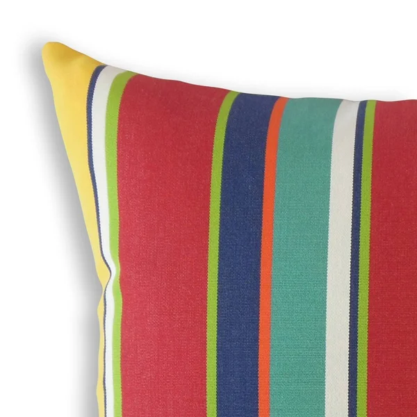 The Pillow Collection Xanto Striped Decorative Throw Pillow Yellow 22 x 22