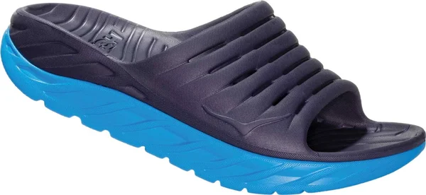 Hoka Women's Ora Recovery Slide Shoes in Blue, Size 6