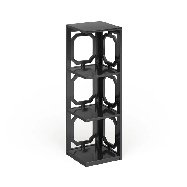 Convenience Concepts S20-203 Omega Black 3-Tier Corner Bookcase