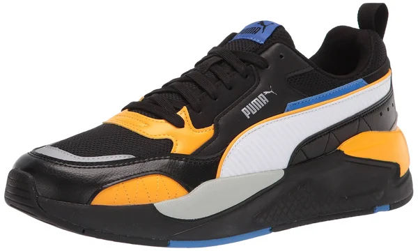 Puma X-Ray 2 Square Sneakers - Black/White/Saffron, 9.5