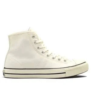 Converse Lucky Star Hi Egret Canvas Shoes/Sneakers 163158C (Size: US 10)