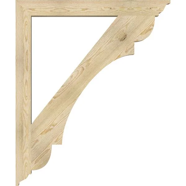 4x22W x 40x22D x 48x22H Olympic Traditional Rough Sawn BRACKET - Douglas Fir