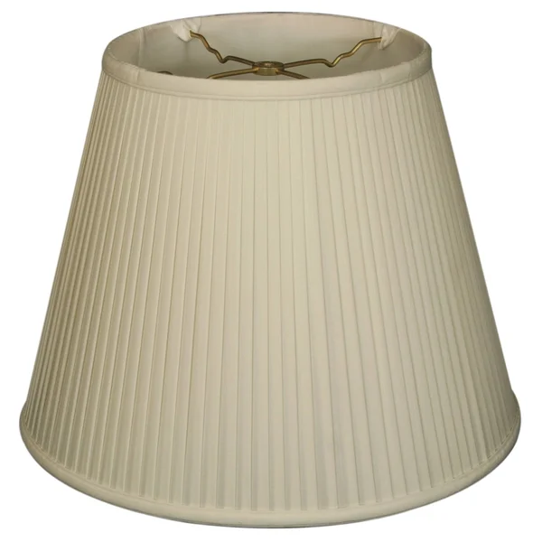 Royal Designs Empire Side Pleat Basic Lamp Shade, White, 12 x 20 x 15