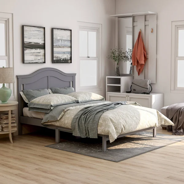 Furniture of America Camile Traditional Full-Size Platform Bed - Grey