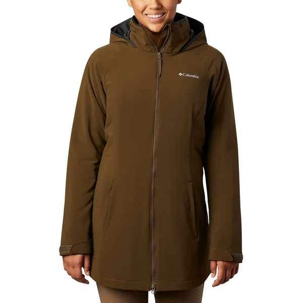 Columbia Cleveland Crest Long Jacket M - Olive Green