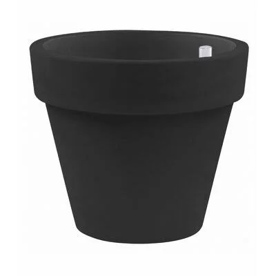 Maceta Self-Watering Resin Pot Planter Vondom Black 27.25x22 H x 31.5x22 W x 31.5x22 D