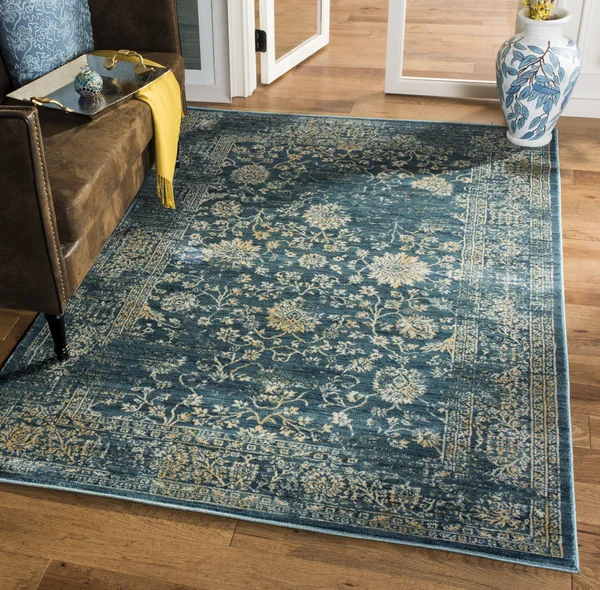 Safavieh EVK510K Evoke Light Blue, Beige Area Rug - 3& x 5&