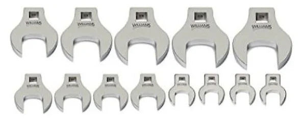Williams 10790 8 Piece 3/8 Drive Crowfoot Wrench Set 9 to 16mm