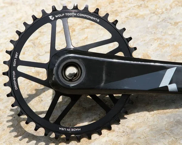 Wolf Tooth Components Drop Stop SRAM Direct Mount Chainring - Boost Black/3mm Offset, 30T