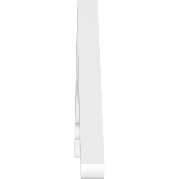 72 inchw x 30 inchh x 1 inchp (10/12) Pitch Legacy Architectural Grade PVC Gable Pediment