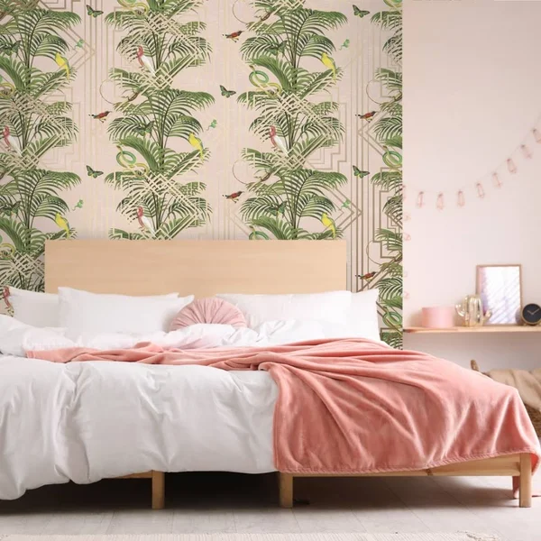 I Love Wallpaper Eden Tropical Wallpaper Pink
