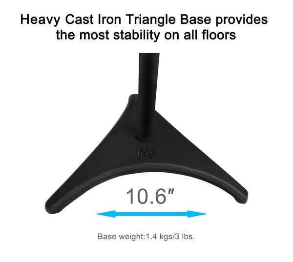 Mounting Dream MD5401 Height Adjustable Speaker Stands Mounts, Two in One Floor