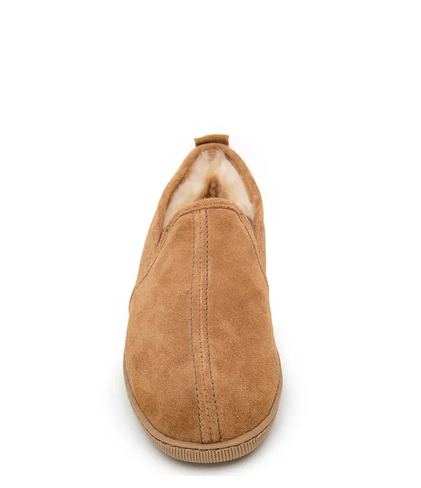 Minnetonka Twin Gore Sheepskin 7 Men's Tan