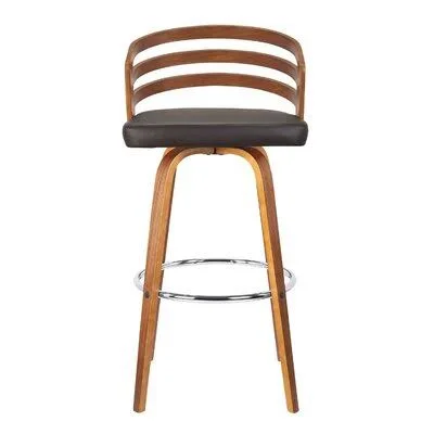 McCutchen Swivel Counter & Bar Stool Corrigan Studio Seat Height: Counter Stool (26” Seat Height) - Upholstery: Brown