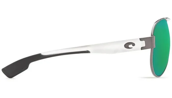 Costa Del Mar South Point Gunmetal with Crystal Temples Square Sunglasses Green