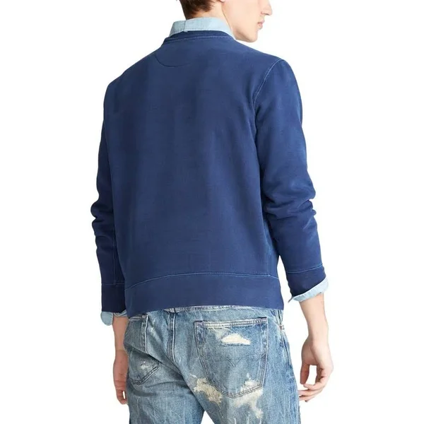 Polo Ralph Lauren Men's Garment Dyed Sweatshirt - Cruise Navy - M
