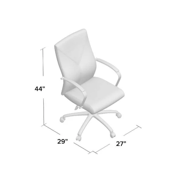 Boss Office Home Modern Executive Leather Desk Chair with Chrome Finish - Multi