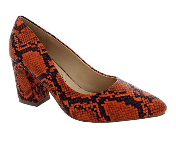 Penny Loves Kenny Venus Women's Orange Pump 9.5 W