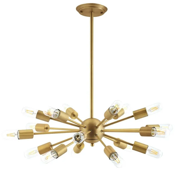 America Luxury Industrial Country Farm Beach House Living Lounge Kitchen Room Chandelier Pendant Ceiling Light Fixture - Brass Me