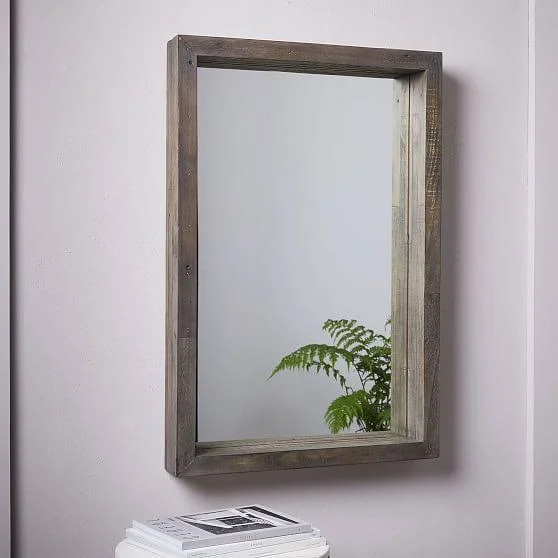 Emmerson Modern Reclaimed Wood Wall Mirror - Mirrors - Wall Decor - Home Decor
