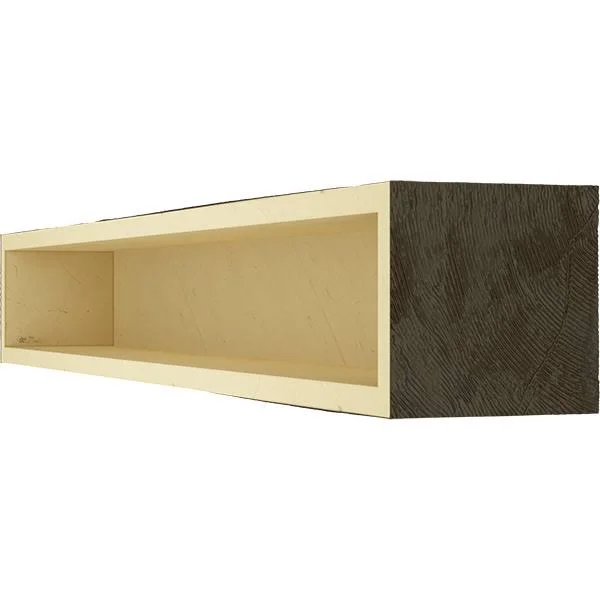 Ekena Millwork MANUPC06X10X48NS 6x22H x 10x22D x 48x22W Pecky Cypress Faux Wood Fireplace Mantel - Natural Ash