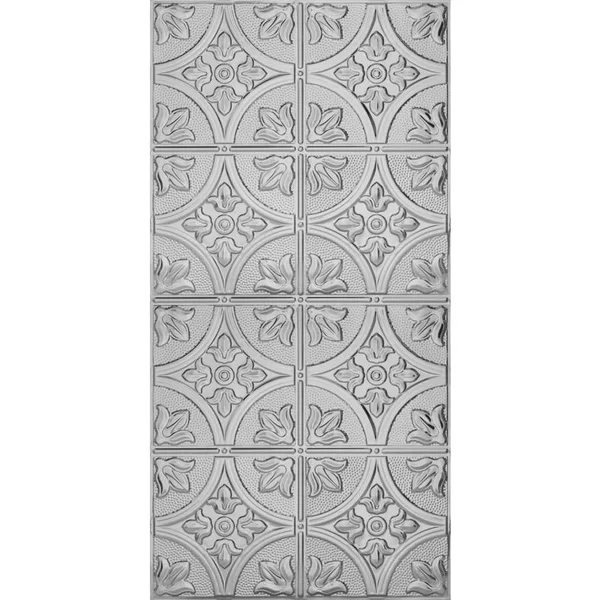 Armstrong Ceilings 48-in x 24-in Metallaire Large Floral Circle Lacquered Steel Metal/Tin Surface-Mount Panel Ceiling Tiles - 54