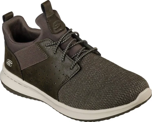 Skechers Men's Delson Camben Slip-On Sneaker - Olive