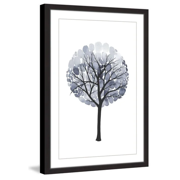 Marmont Hill Midnight Elm I Framed Painting Print, Black