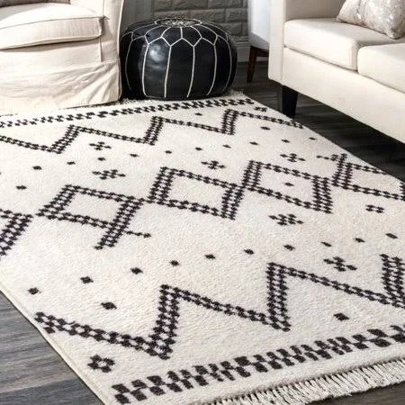 Union Rustic Singletary Off White Area Rug - Size: Rectangle 9' x 12'