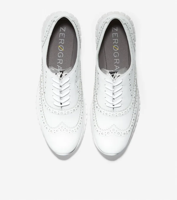 Cole Haan ZER谿RAND Wingtip Oxford - White - Lace-ups