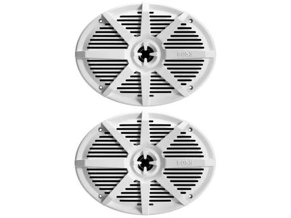 Boss Audio MR692W 6x22 x 9x22 2-Way 350W Marine Full Range Speaker - White