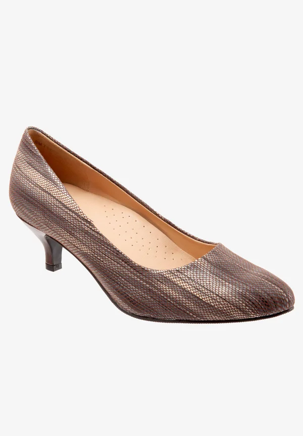 Trotters Kiera Women's Heeled Pump Taupe - 6 Wide