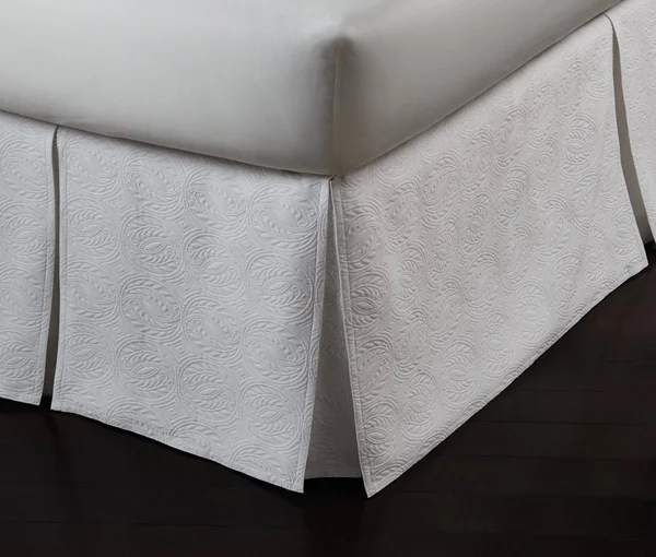 Peacock Alley Vienna Bedskirt - King, White