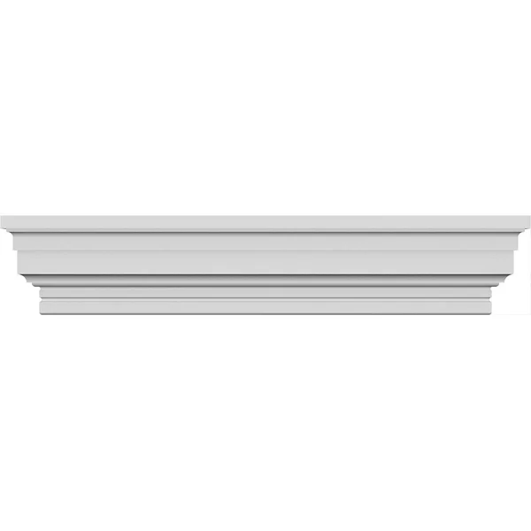 Ekena Millwork CRH04X47ST 47x22 Bottom Width x 49 1/2x22 Top Width x 3 7/8x22H x 1/4x22P Stockport Crosshead