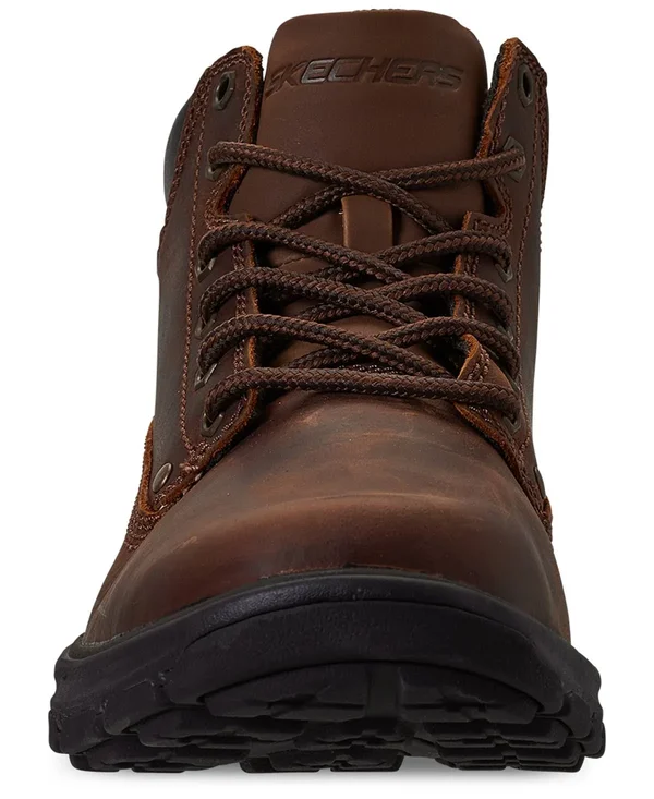 Skechers Men's Relaxed Fit Segment Garnet Boot - Dark Brown