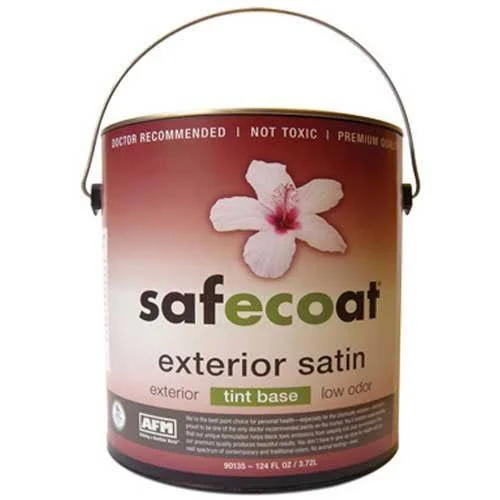 AFM Safecoat All Purpose Exterior Satin Tint Base - White Gallon Can 1/Case - 90135